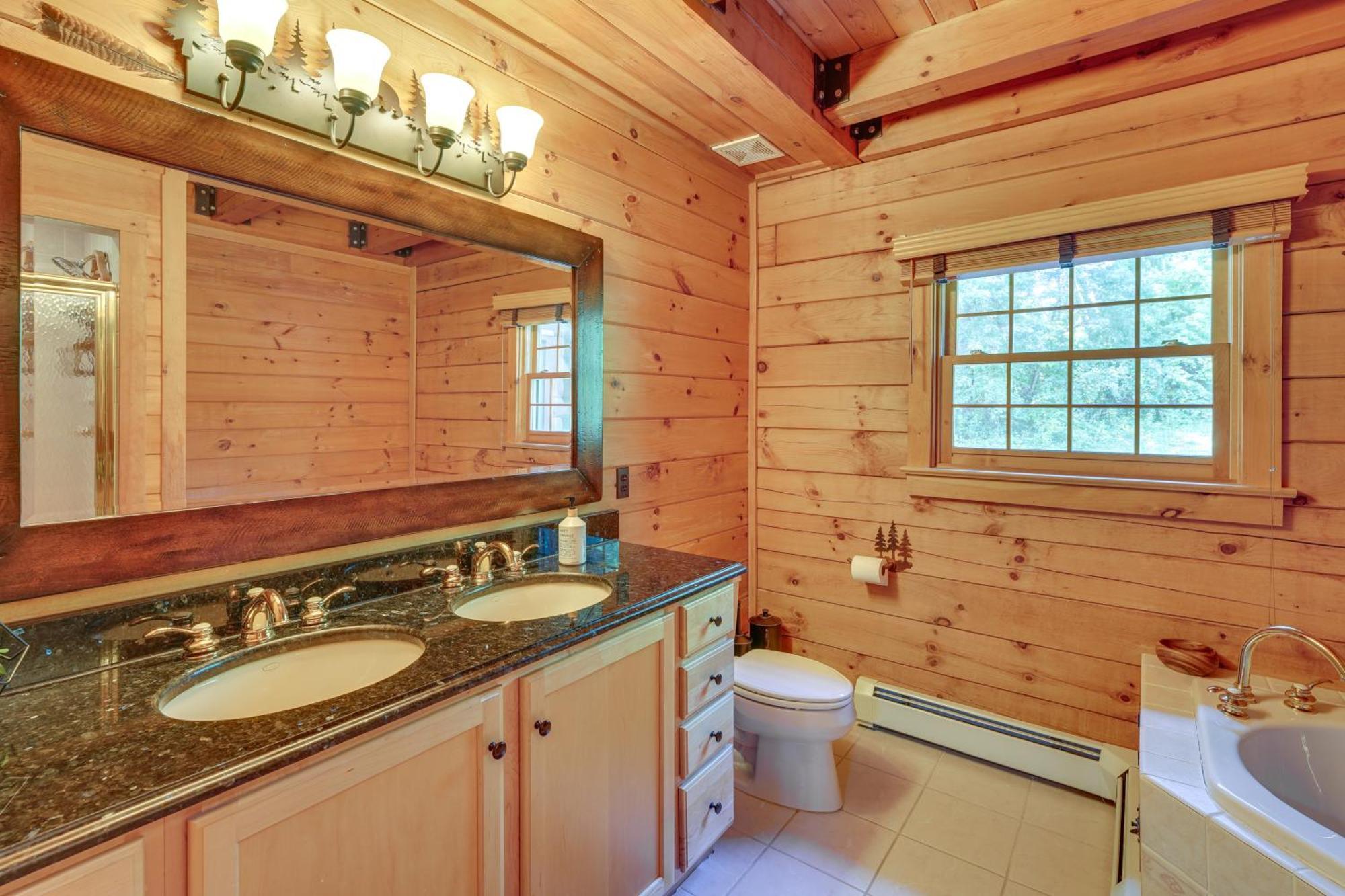 Luxury Log Cabin With Ev Charger And Mtn Views! Blairstown Exterior photo