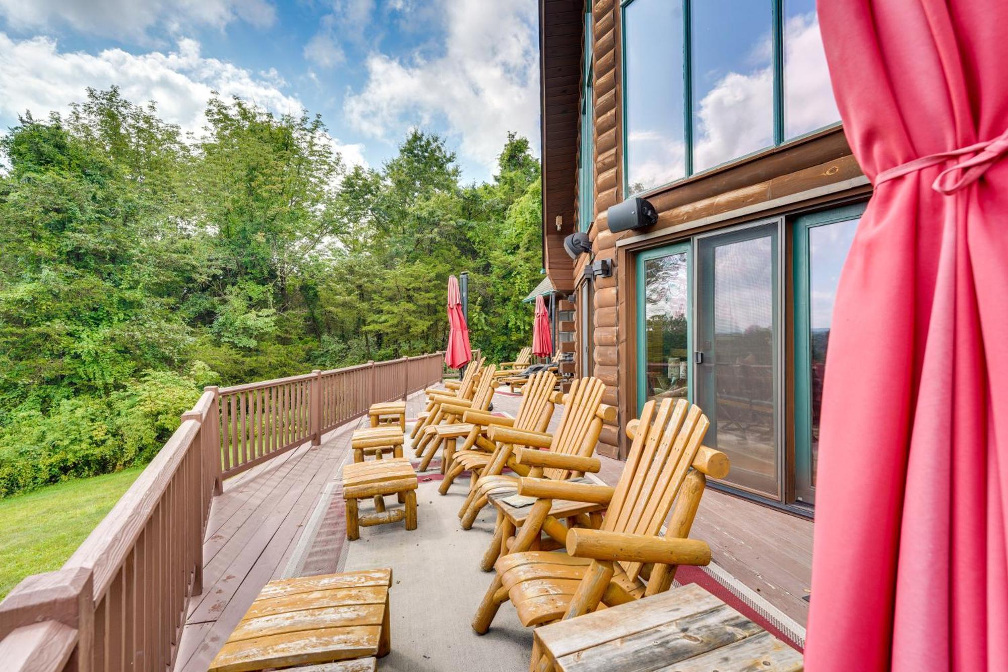 Luxury Log Cabin With Ev Charger And Mtn Views! Blairstown Exterior photo